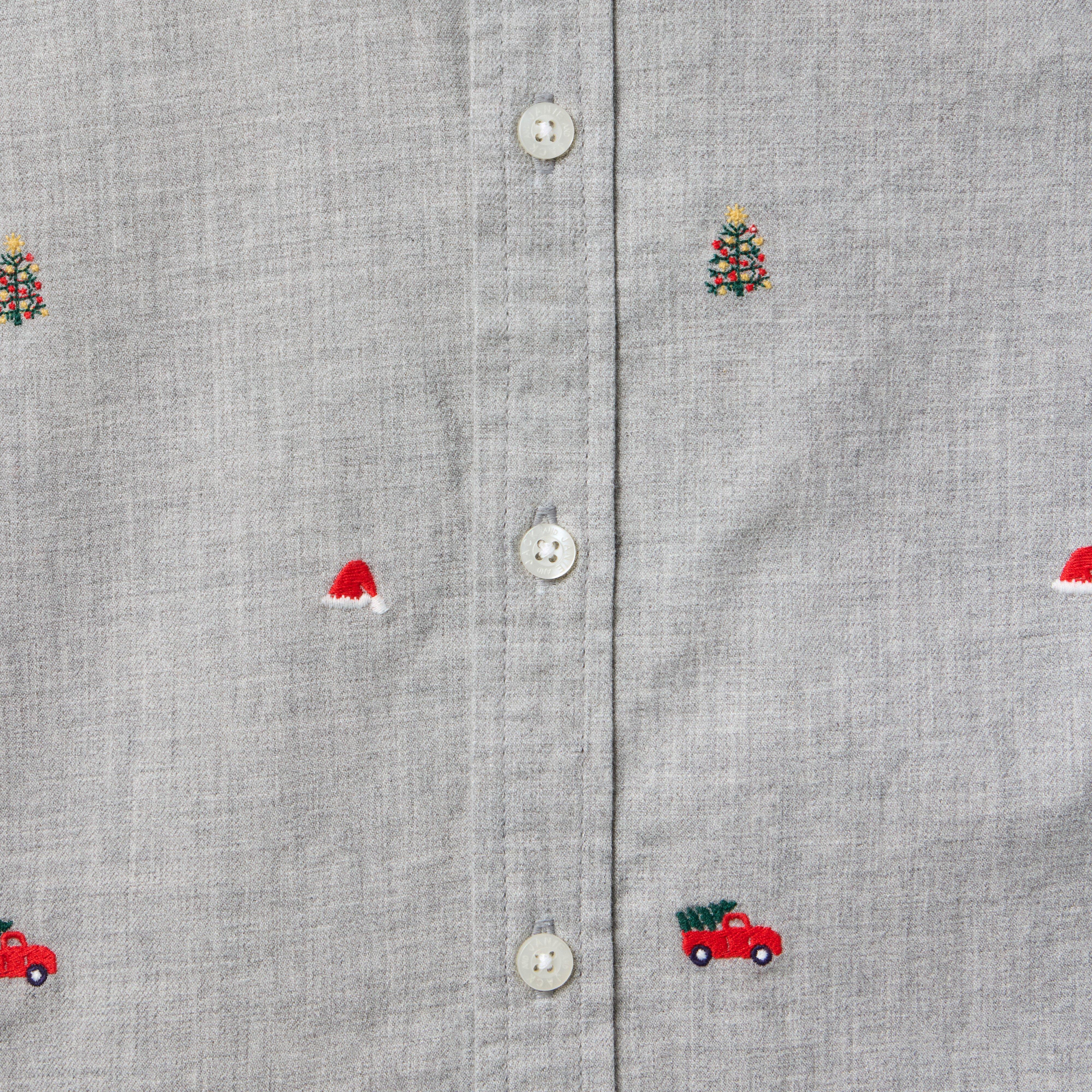 The Embroidered Holiday Icon Flannel Shirt image number 1