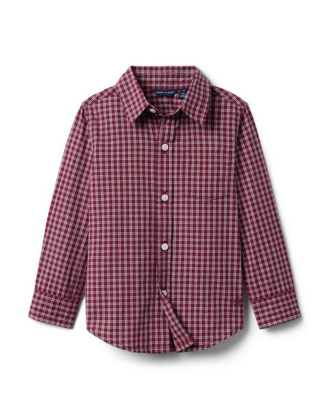 Plaid Poplin Shirt