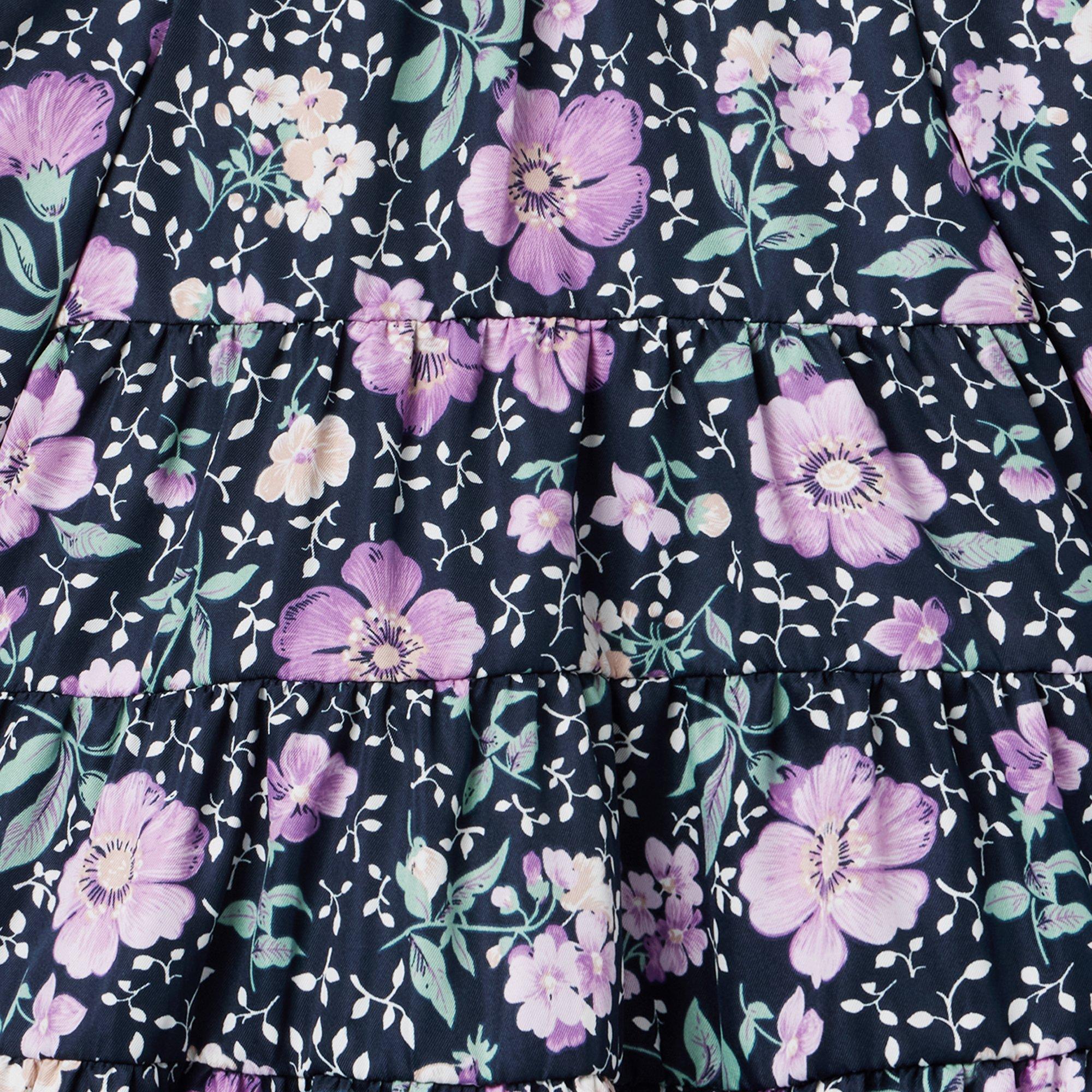 Floral Ruffle Neck Dress image number 2