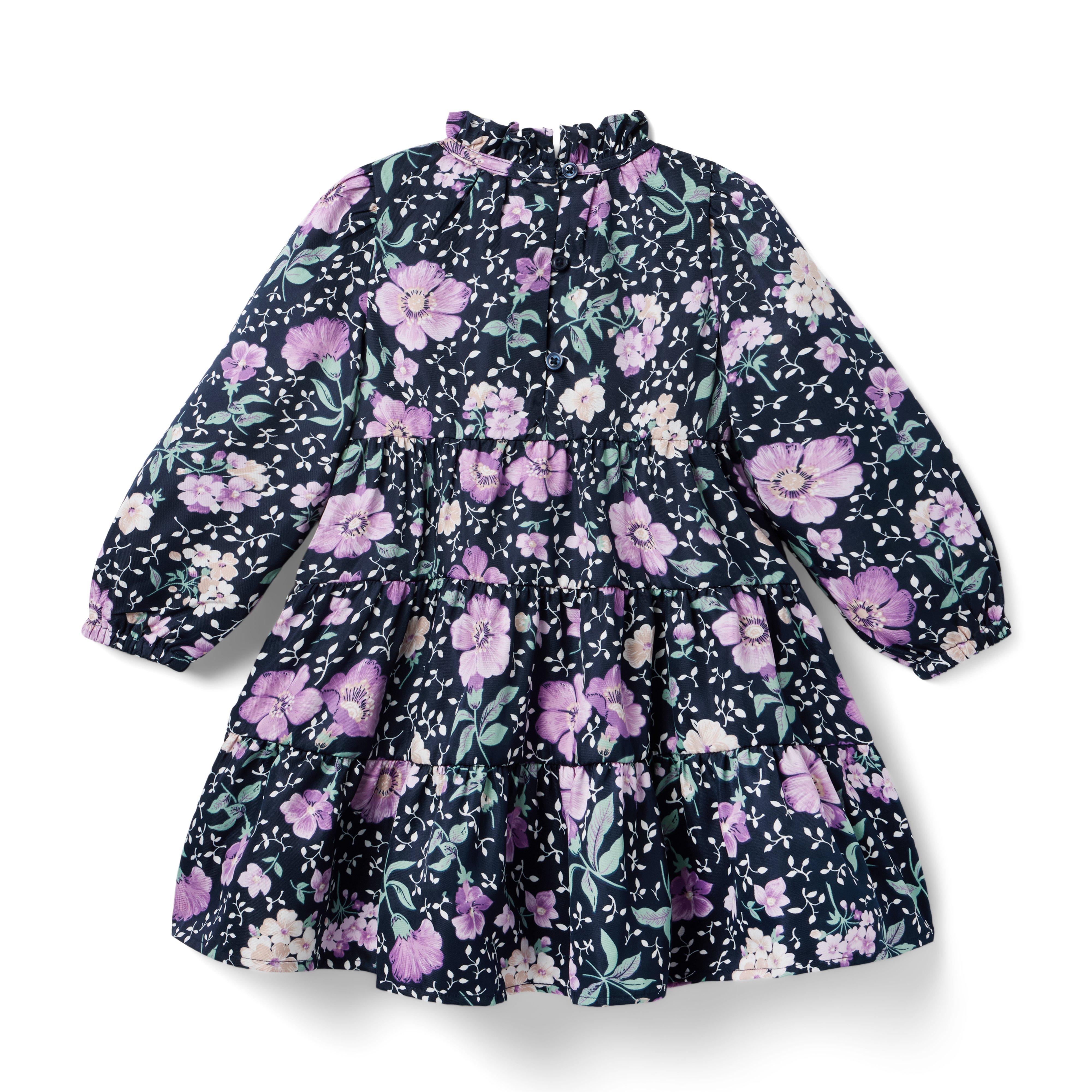 Floral Ruffle Neck Dress image number 1
