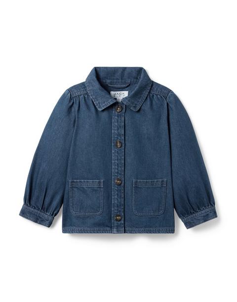 Denim Puff Sleeve Jacket