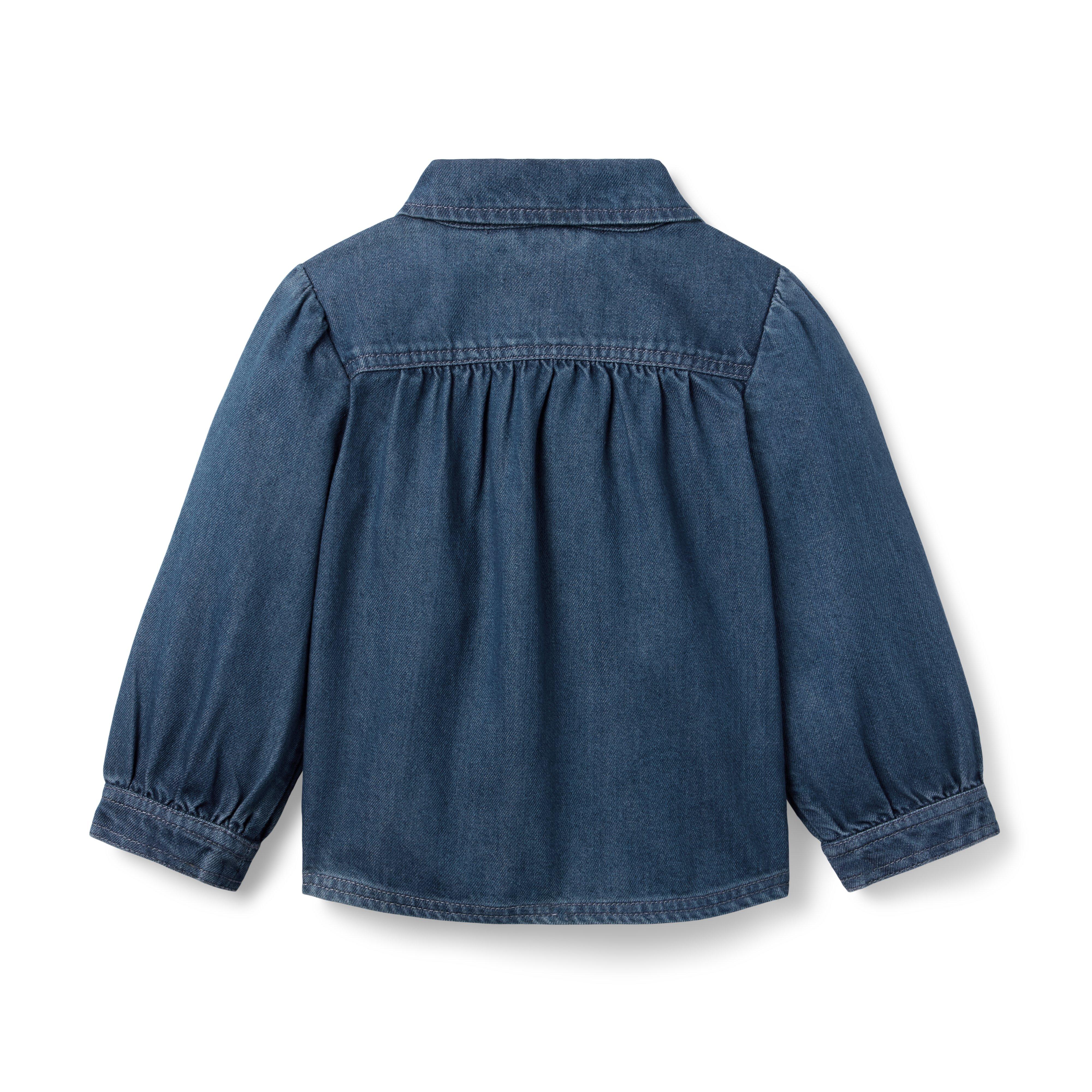 Denim Puff Sleeve Jacket image number 1