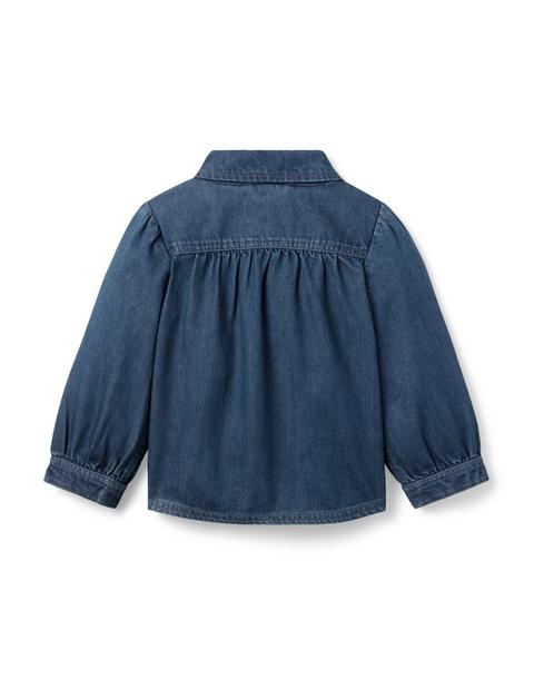 Denim Puff Sleeve Jacket