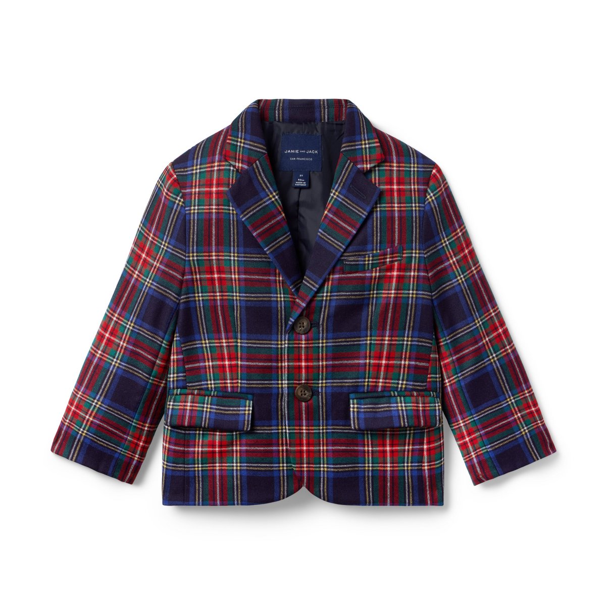 Пиджак Janie and Jack The Tartan Traditions для мальчиков, цвет: Индиго