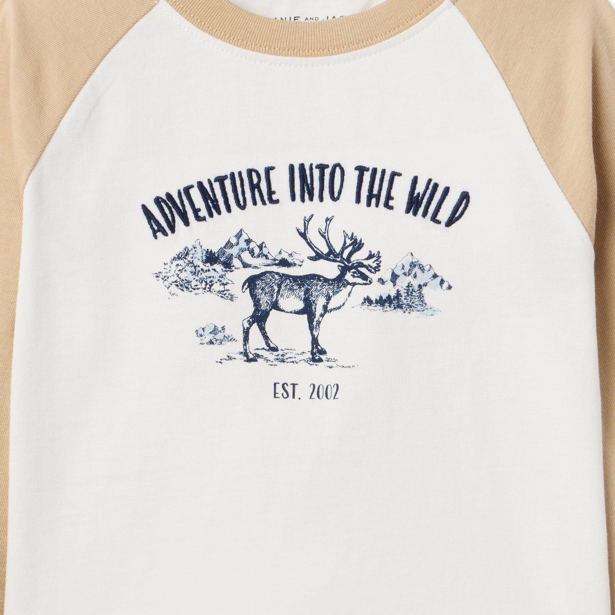 Reindeer Baseball Tee image number 1