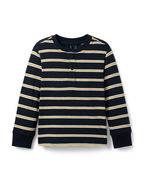 Striped Henley Tee