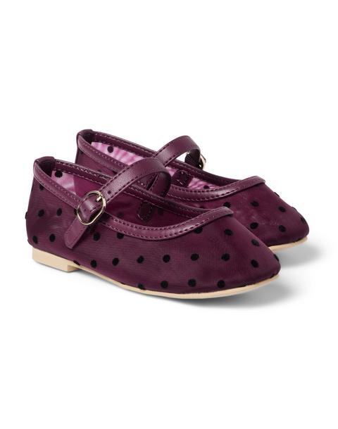 Mesh Dot Ballet Flat