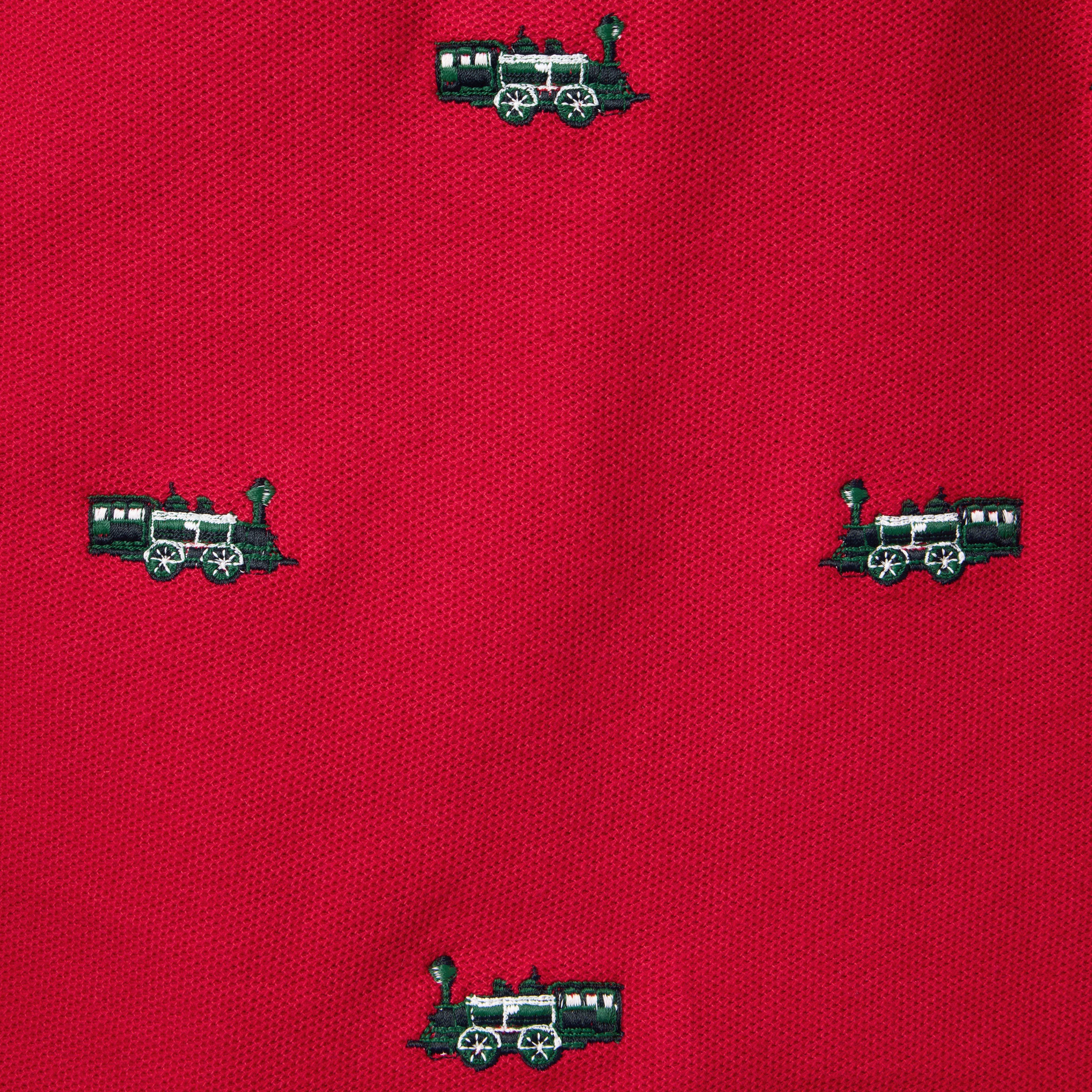 Embroidered Train Pique Polo image number 1
