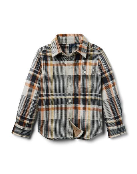 Plaid Jacquard Shirt