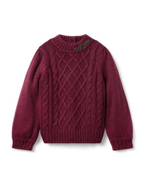 The Cable Knit Buckle Sweater