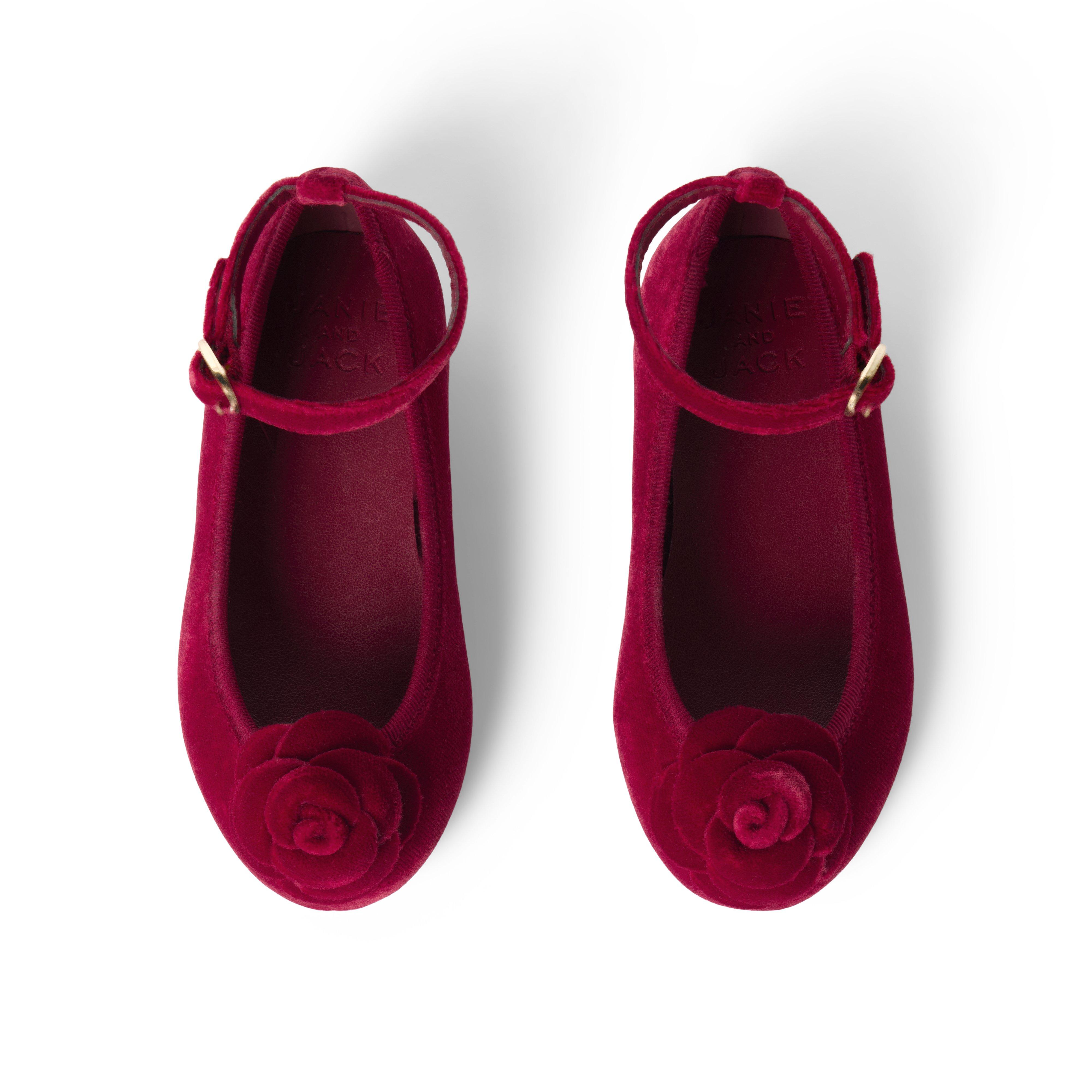 Velvet Rosette Ballet Flat image number 1