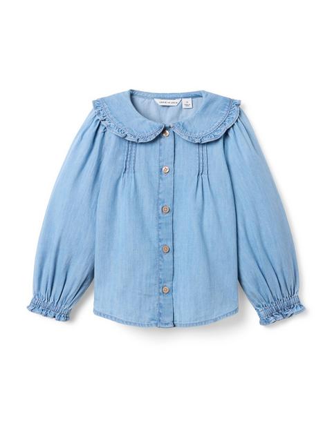 The Chambray Collared Top