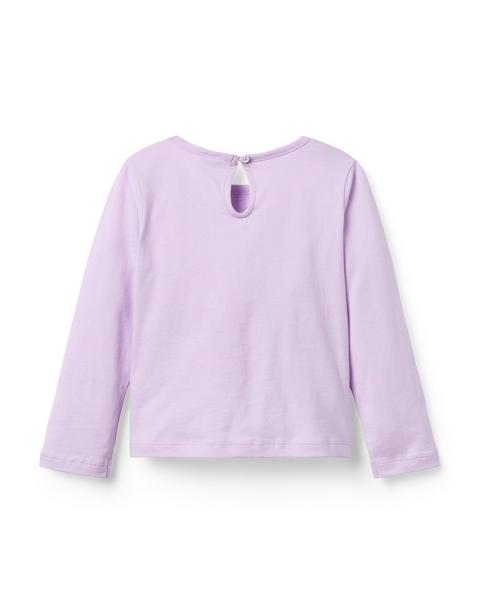 Lace Trim Ruffle Top