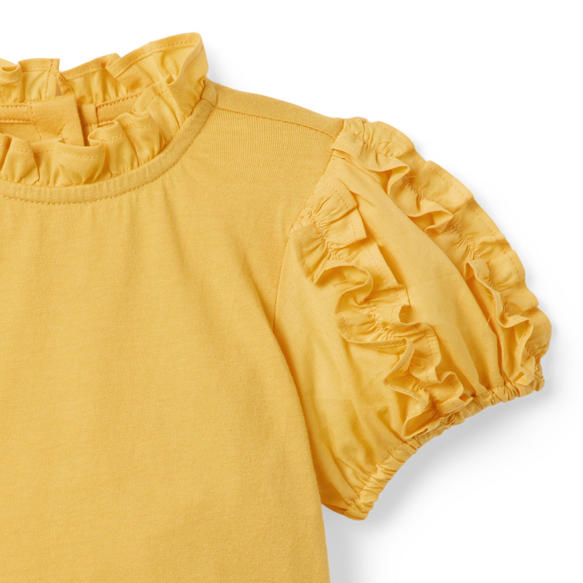 Ruffle Puff Sleeve Top image number 1