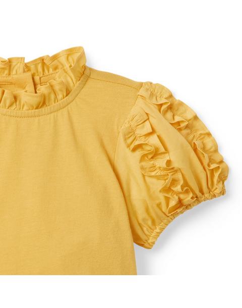 Ruffle Puff Sleeve Top