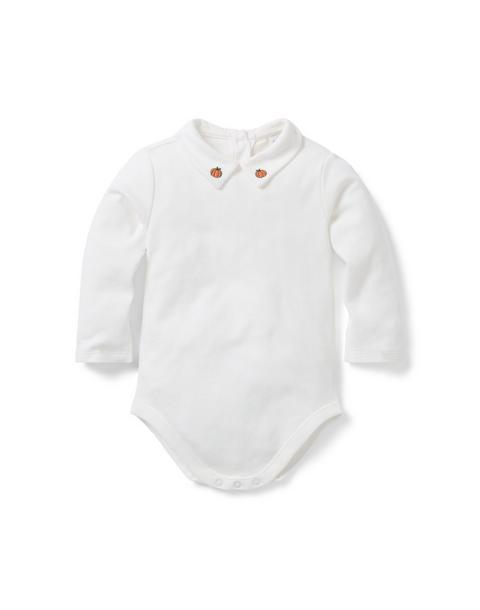 Baby Embroidered Pumpkin Bodysuit