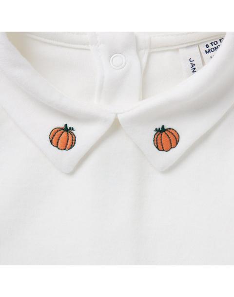 Baby Embroidered Pumpkin Bodysuit