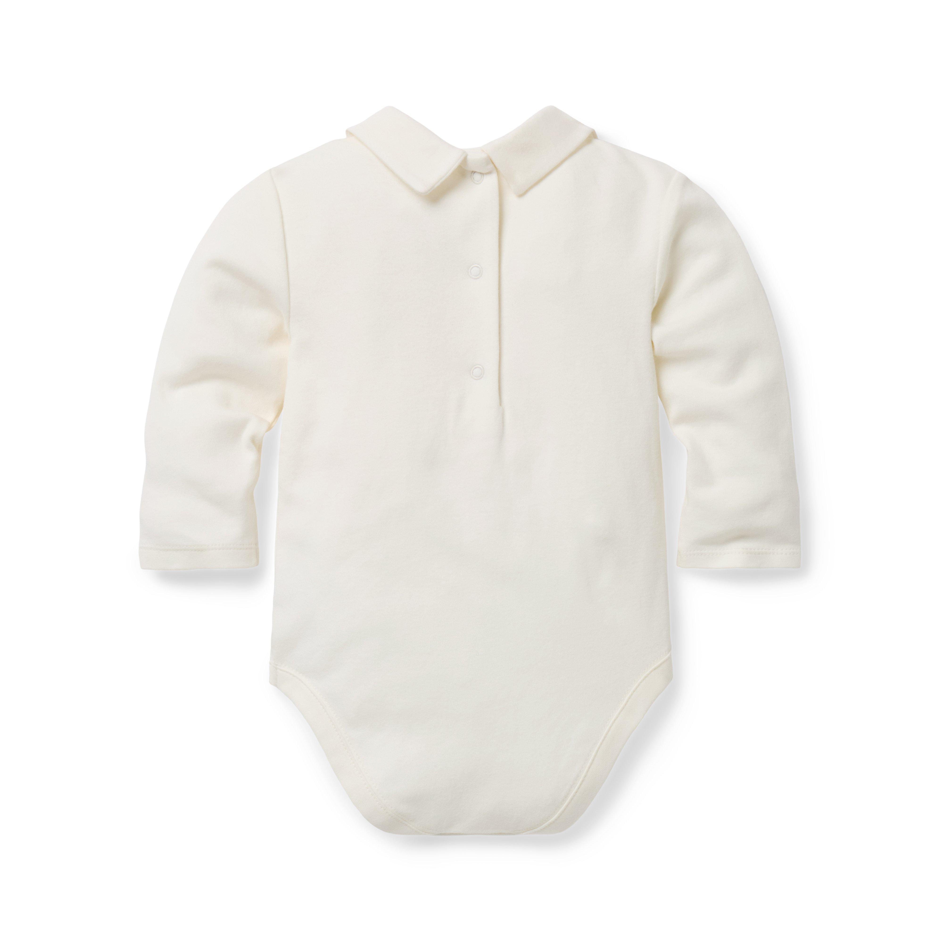 Baby Embroidered Holiday Collar Bodysuit image number 1