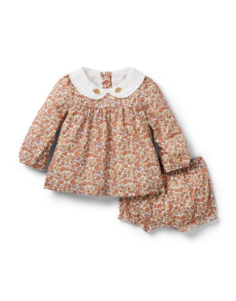 The Fall Floral Matching Baby Set