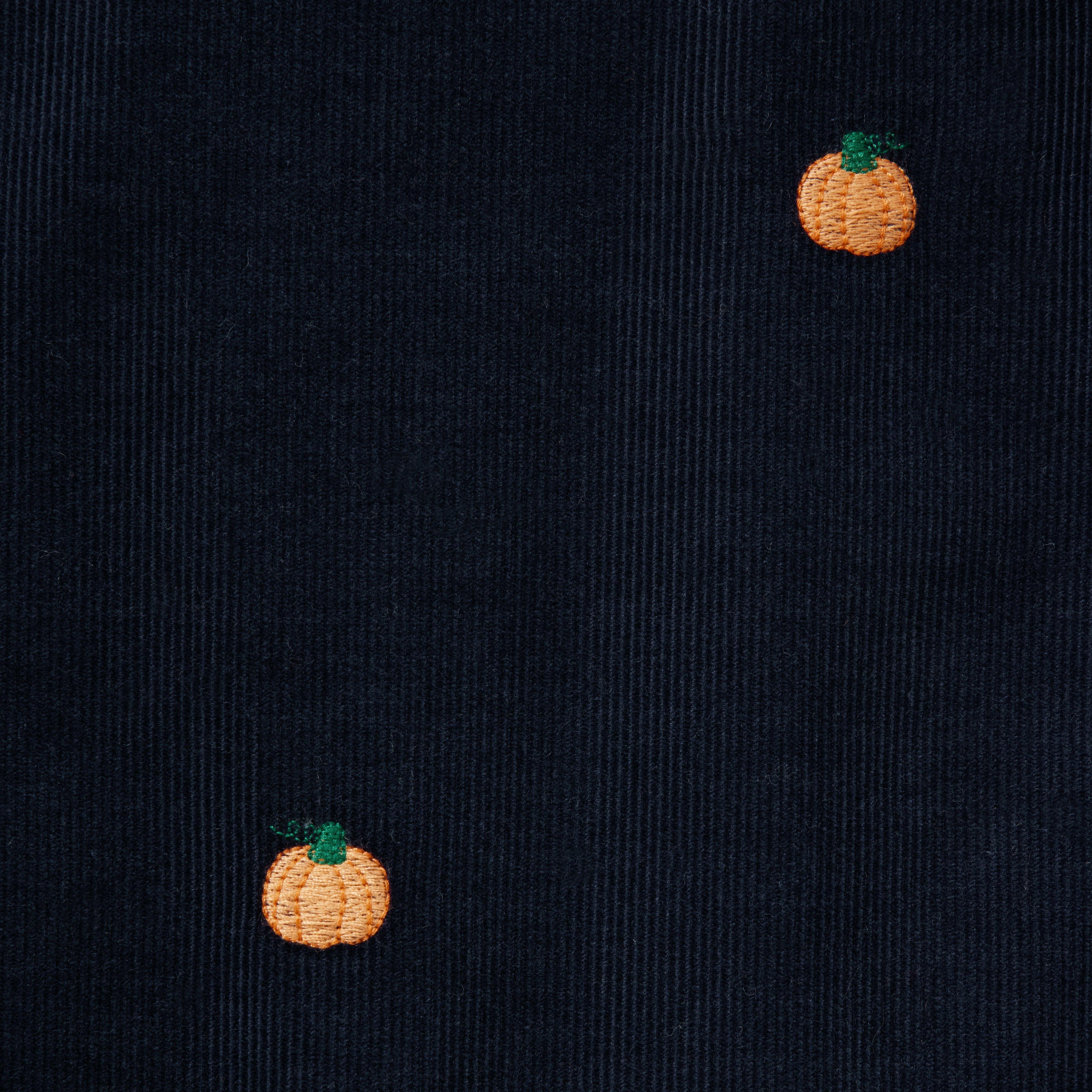 Baby Embroidered Pumpkin Corduroy Overall image number 1