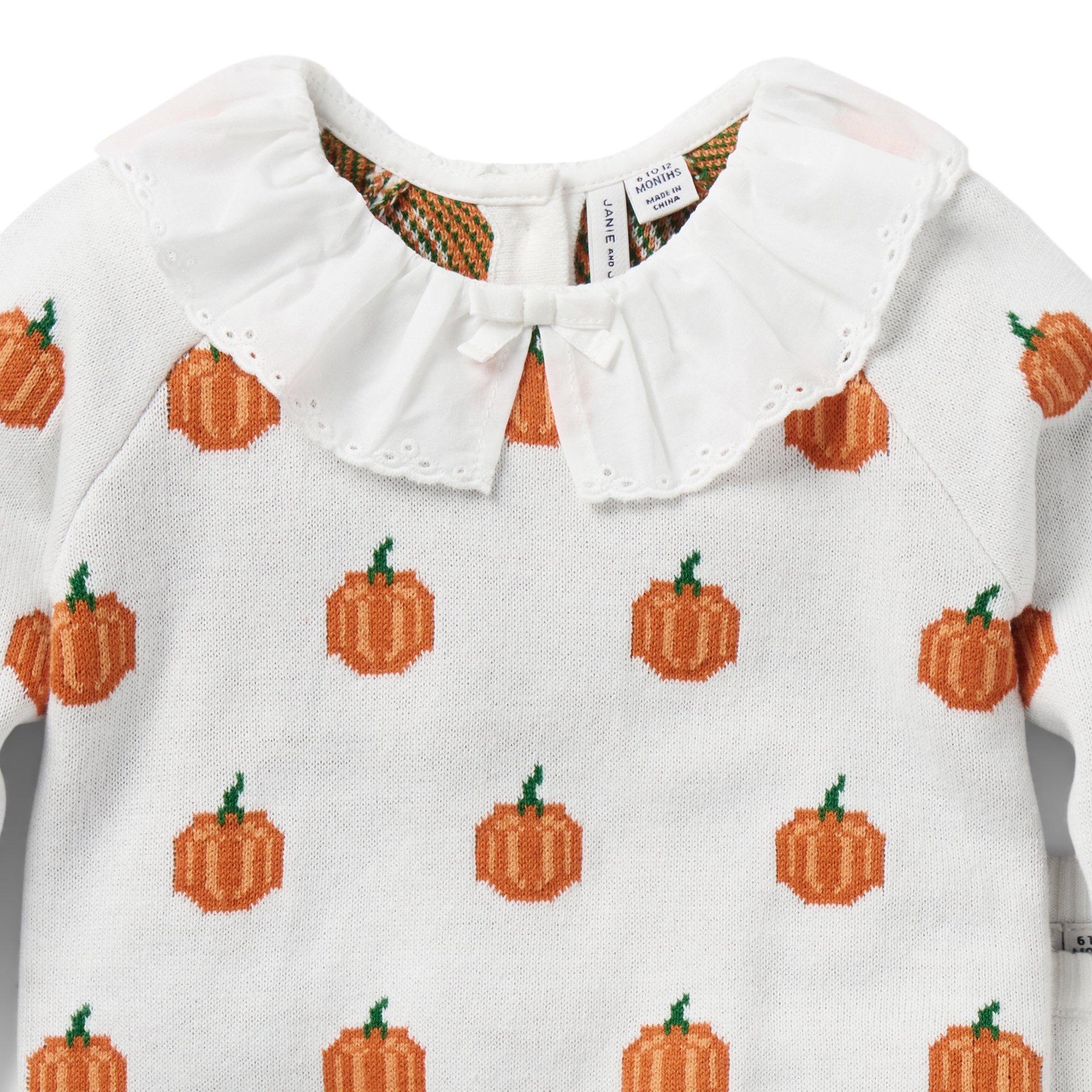 Baby Pumpkin Matching Sweater Set  image number 1