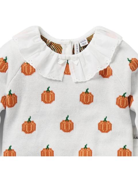 Baby Pumpkin Matching Sweater Set