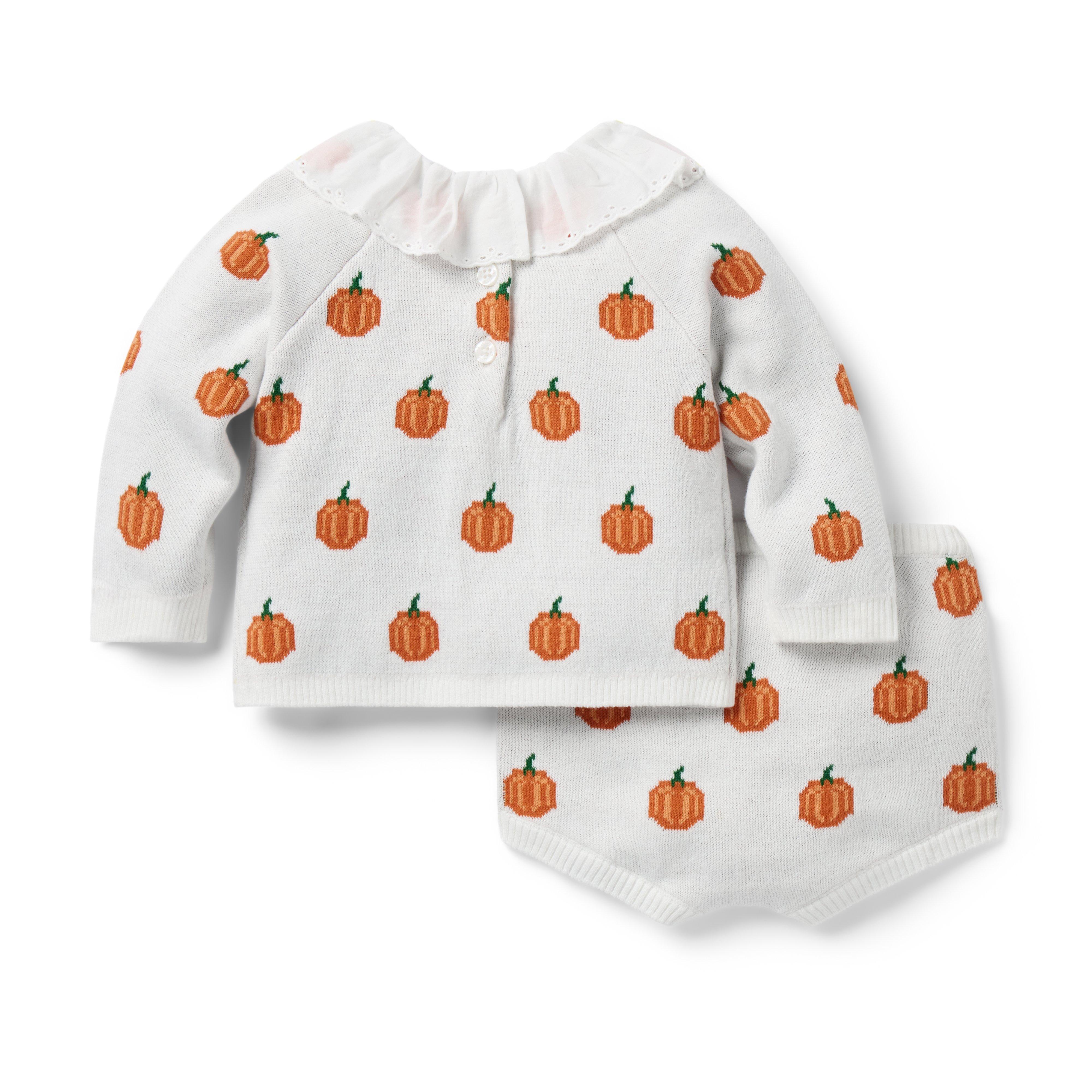 Baby Pumpkin Matching Sweater Set  image number 2
