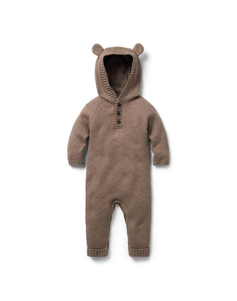 Baby Bear Ear Hooded One-Piece