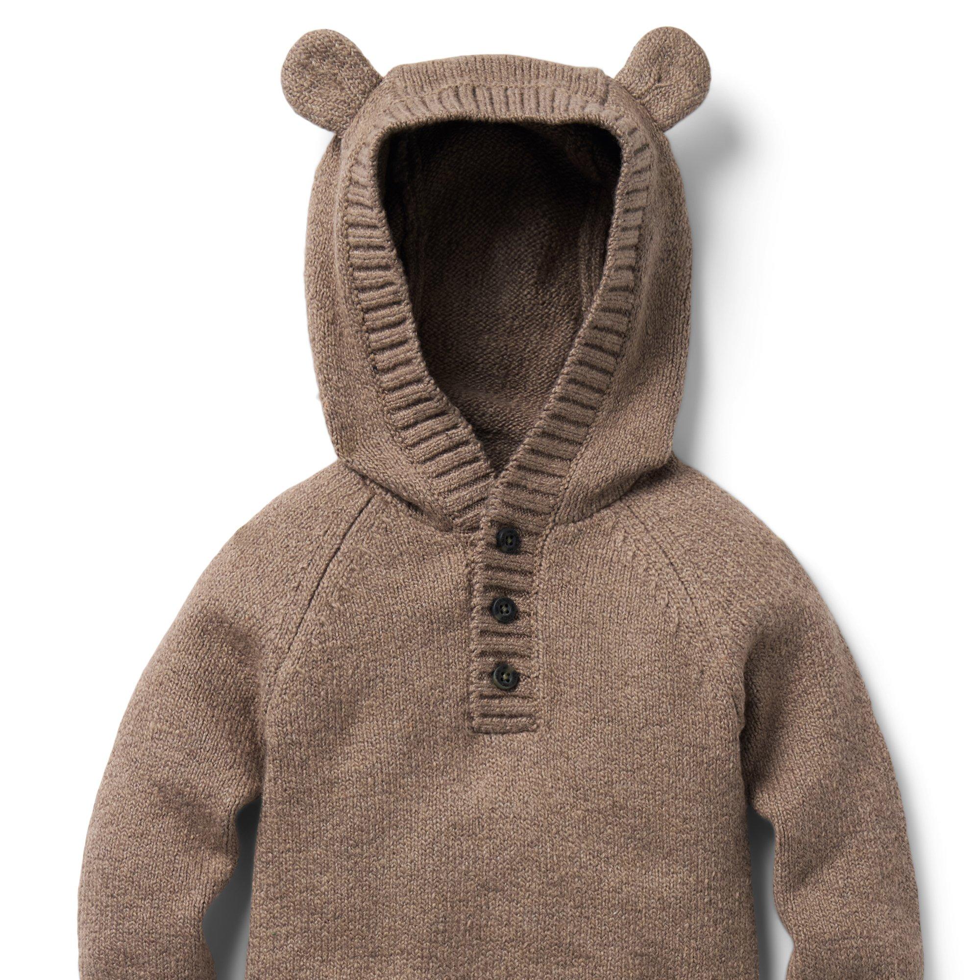 Baby Bear Ear Hooded One-Piece image number 1