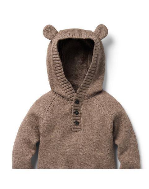 Baby Bear Ear Hooded One-Piece