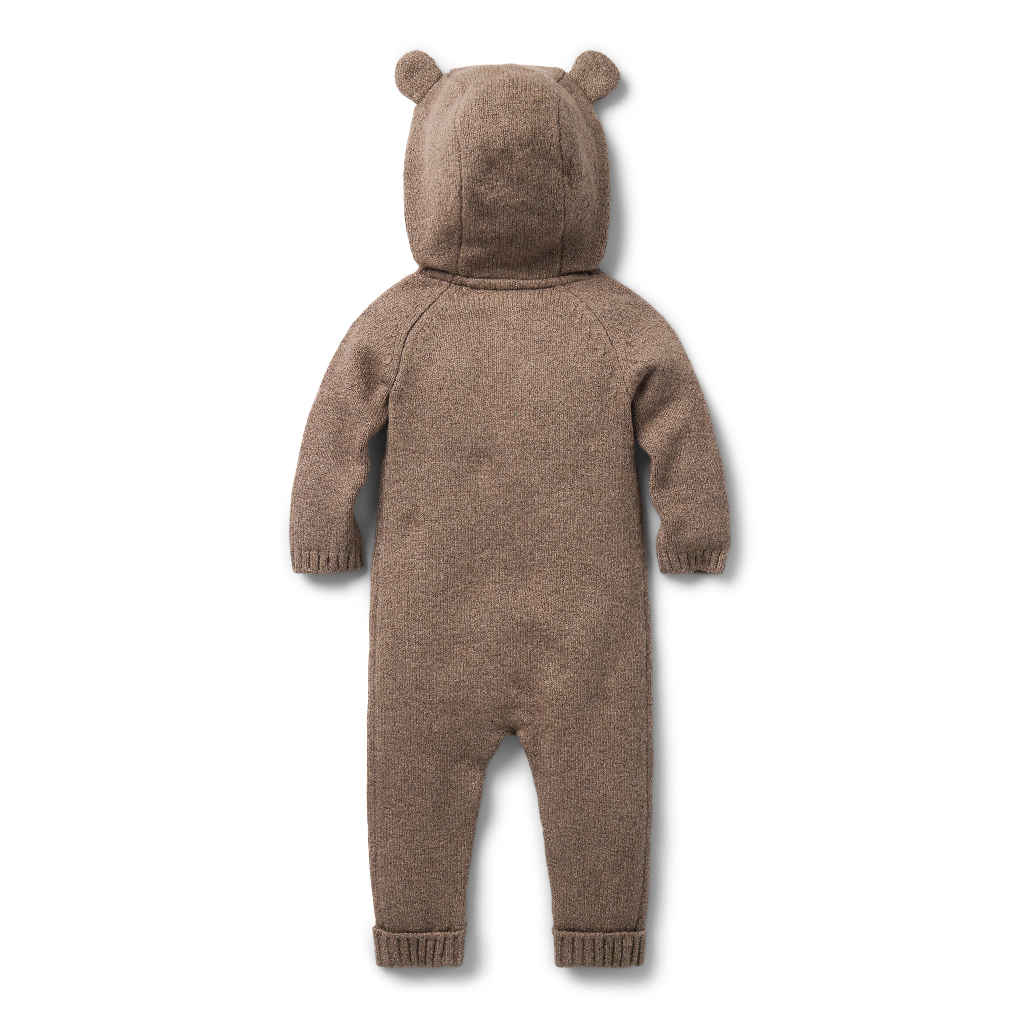 Baby Bear Ear Hooded One-Piece image number 2