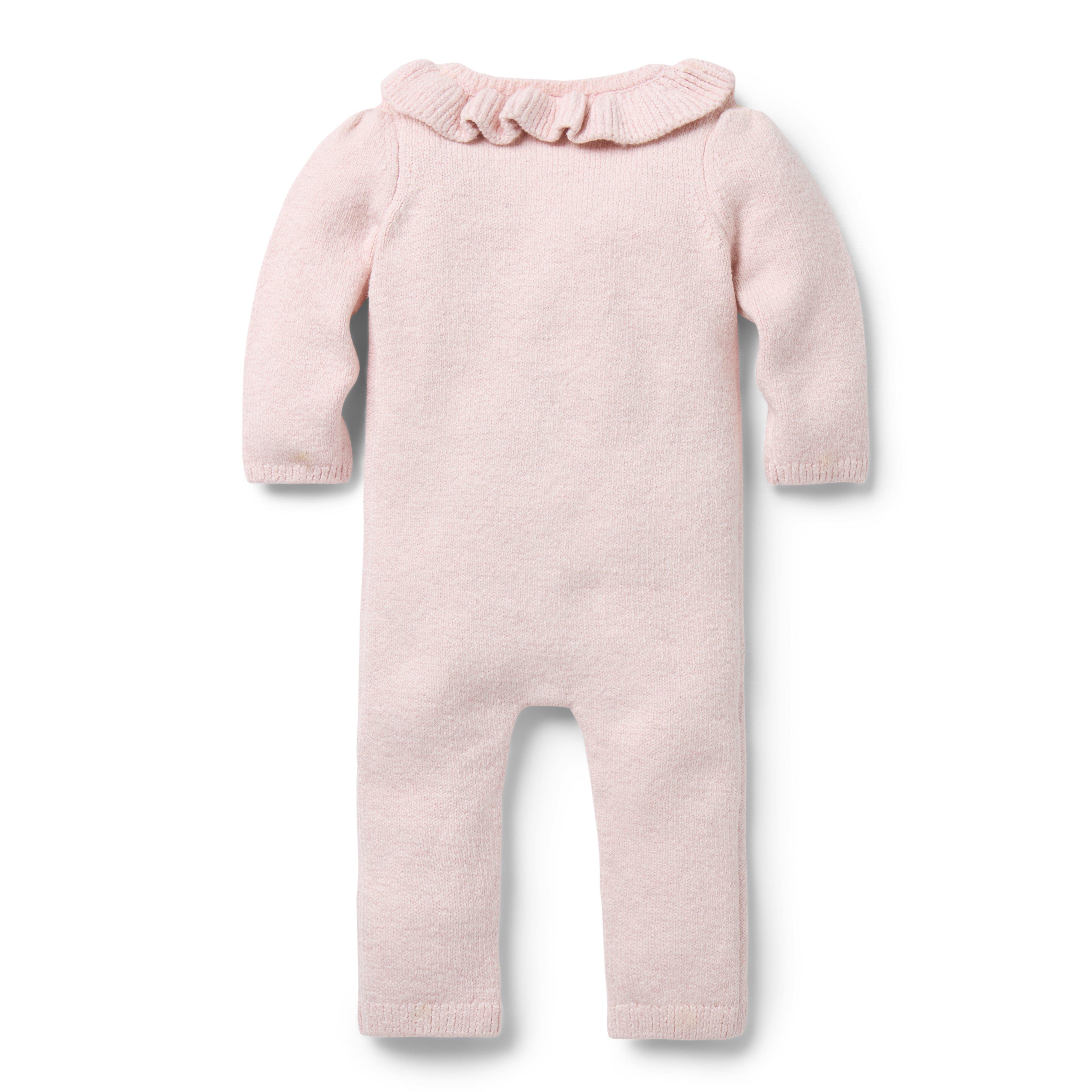 Baby Embroidered Cable Knit One-Piece image number 2