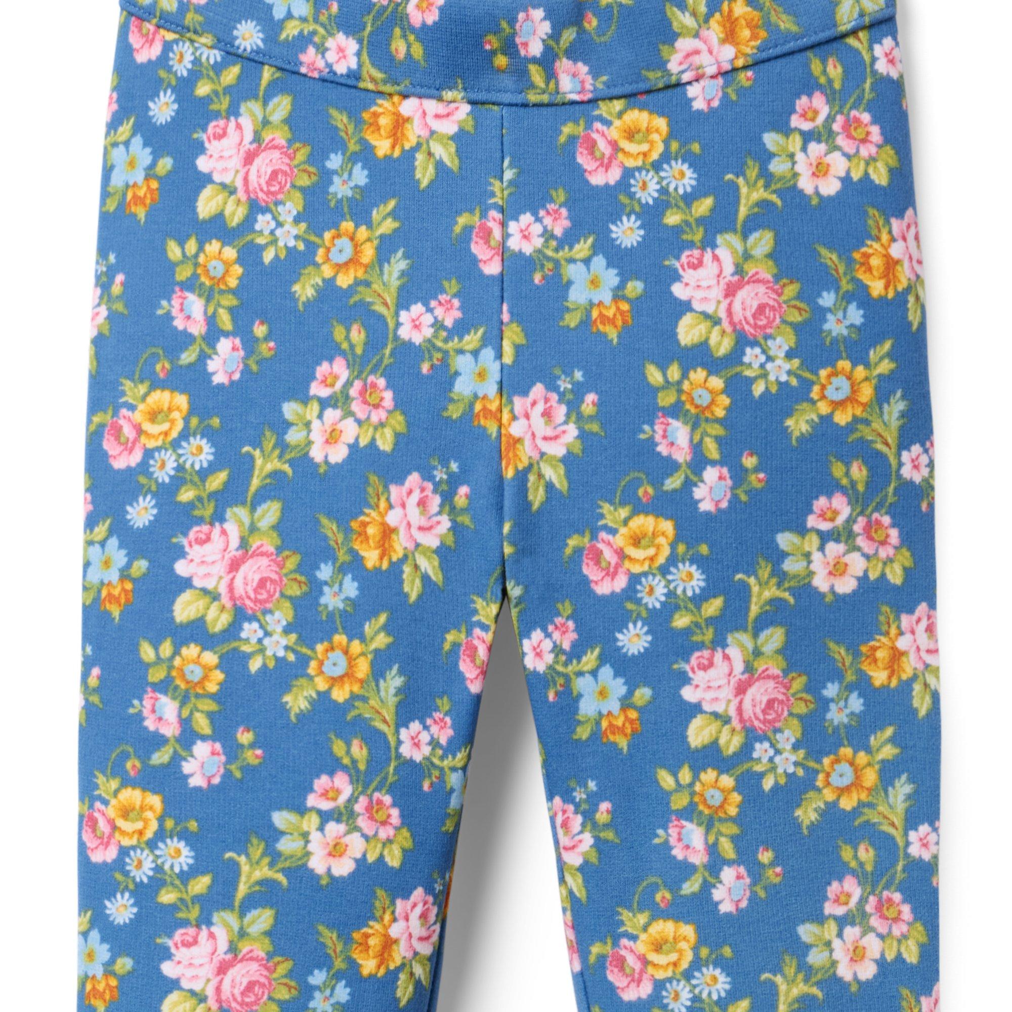 Floral Button Cuff Ponte Pant image number 1