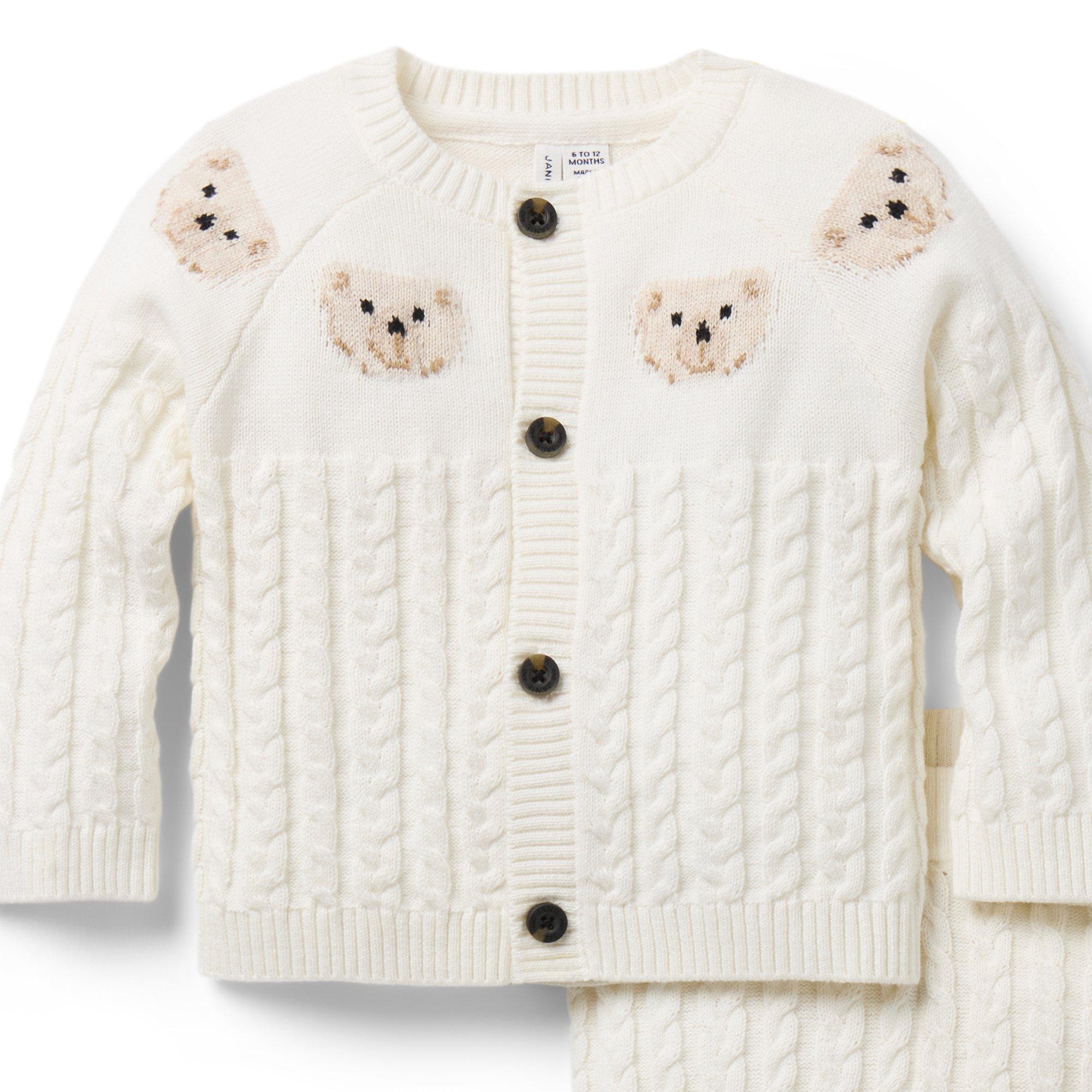 Baby Bear Cable Knit Matching Set image number 1