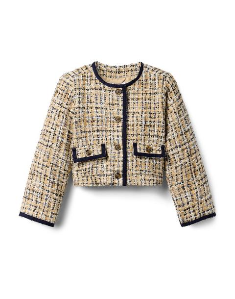 The Tweed Grosgrain Trim Jacket