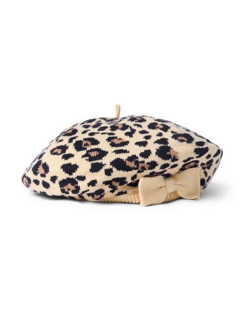 Leopard Bow Beret