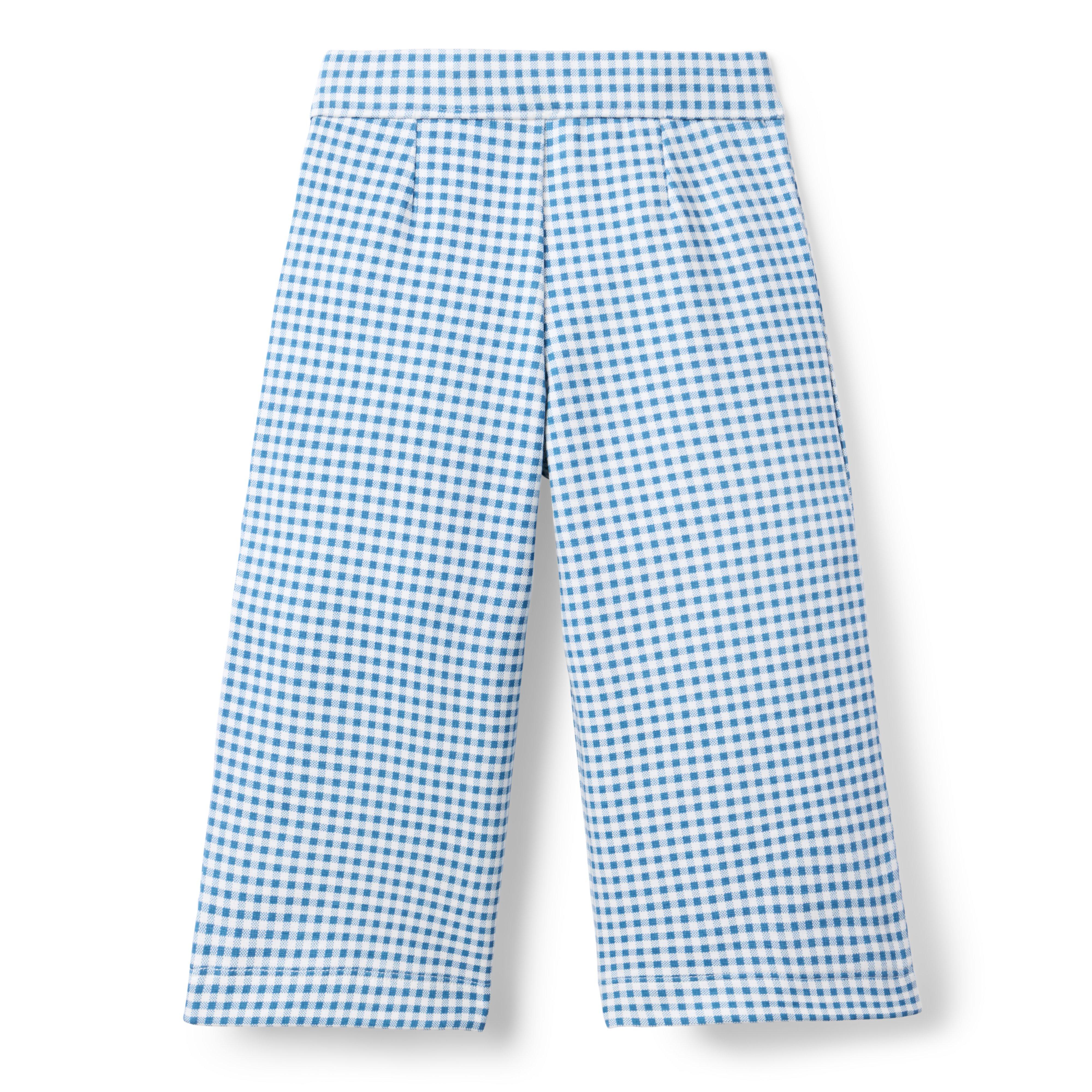 Wide Leg Gingham Ponte Pant image number 2