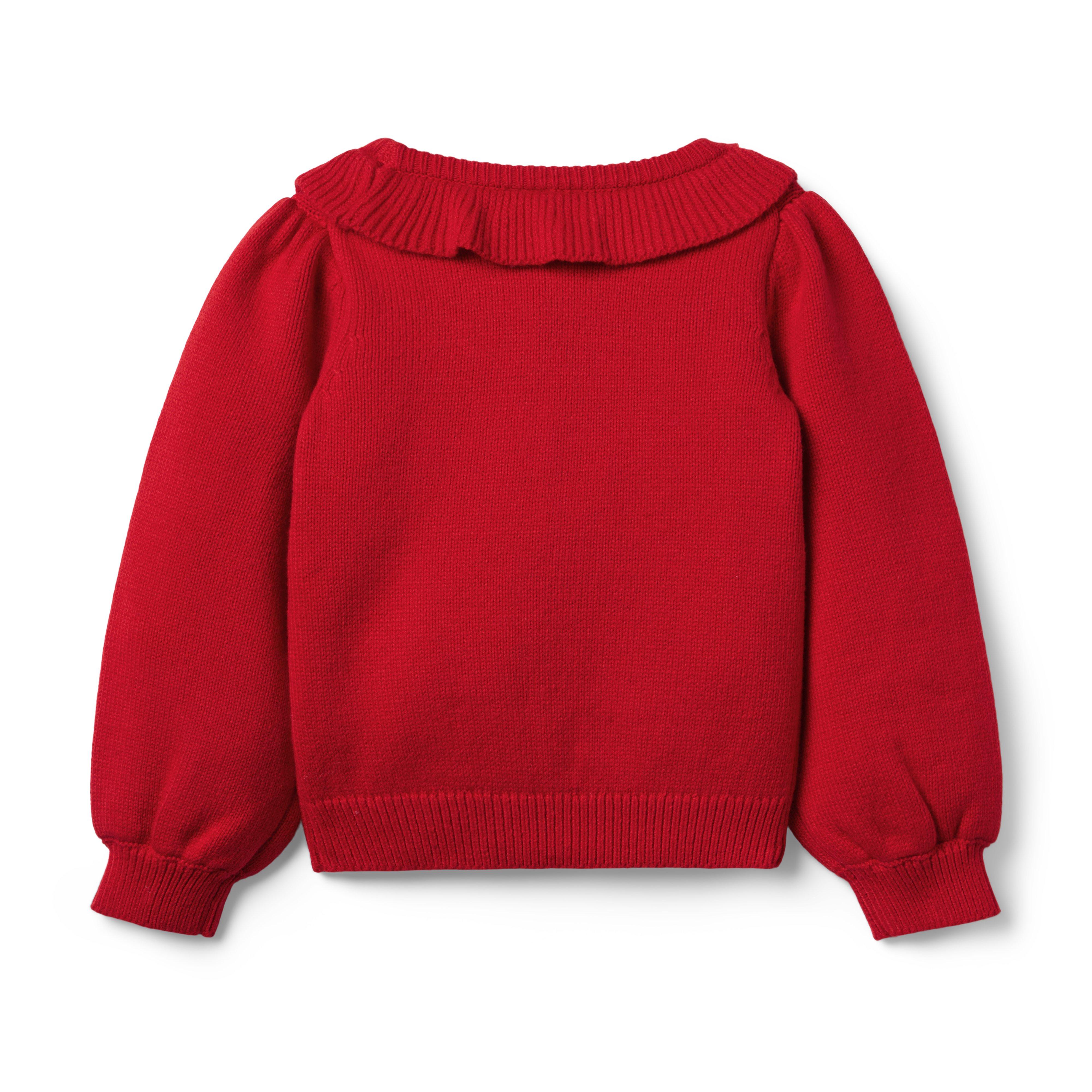 Ruffle Collar Bobble Sweater image number 2