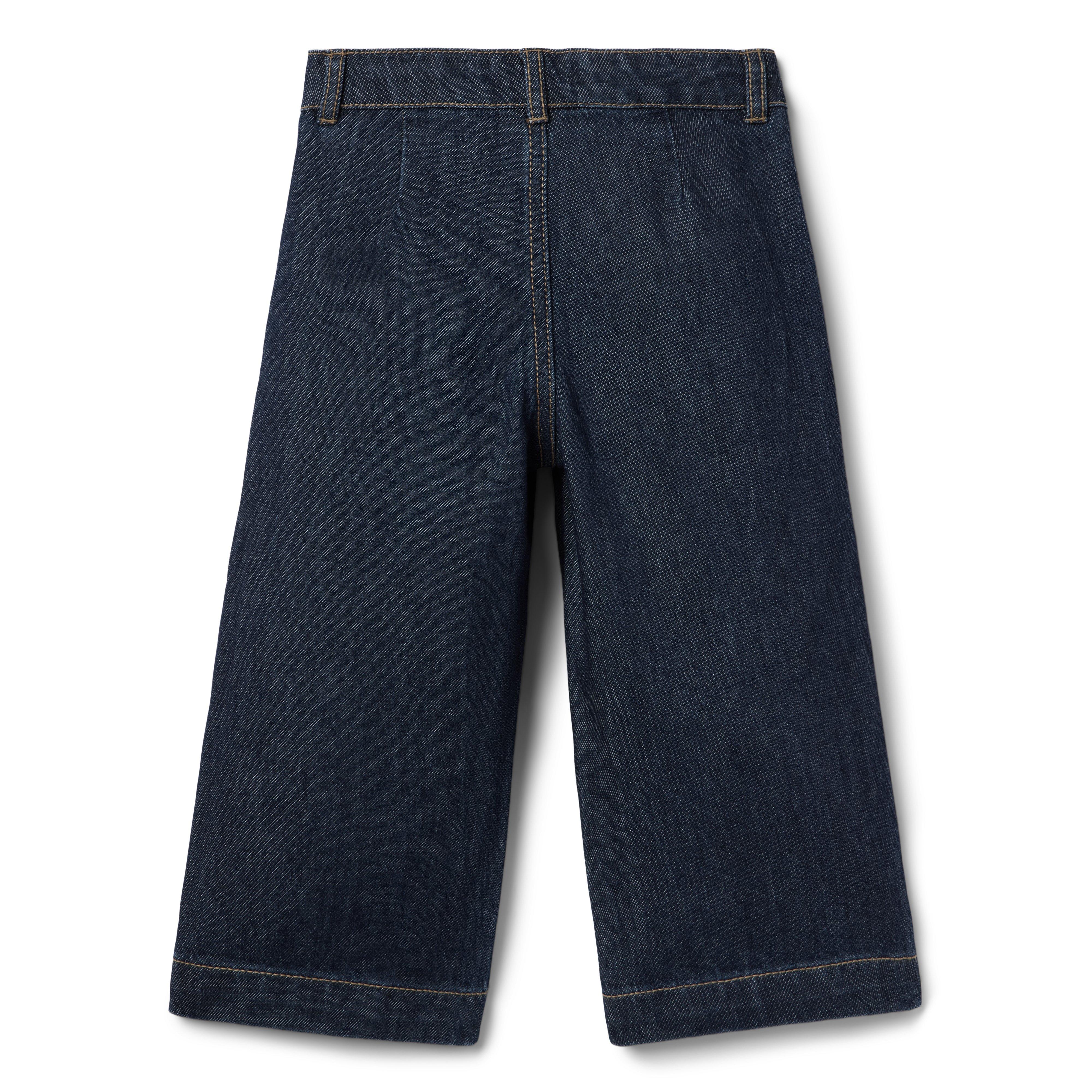 The Patch Pocket Wide Leg Jean In Dark Wash image number 1