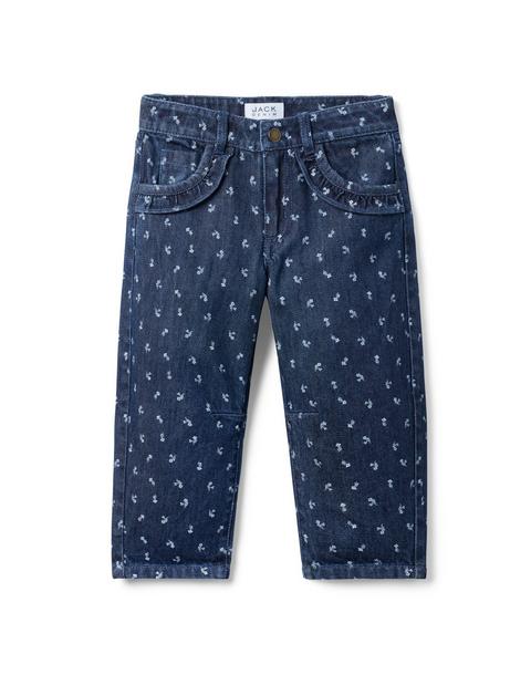 The Floral Barrel Leg Jean