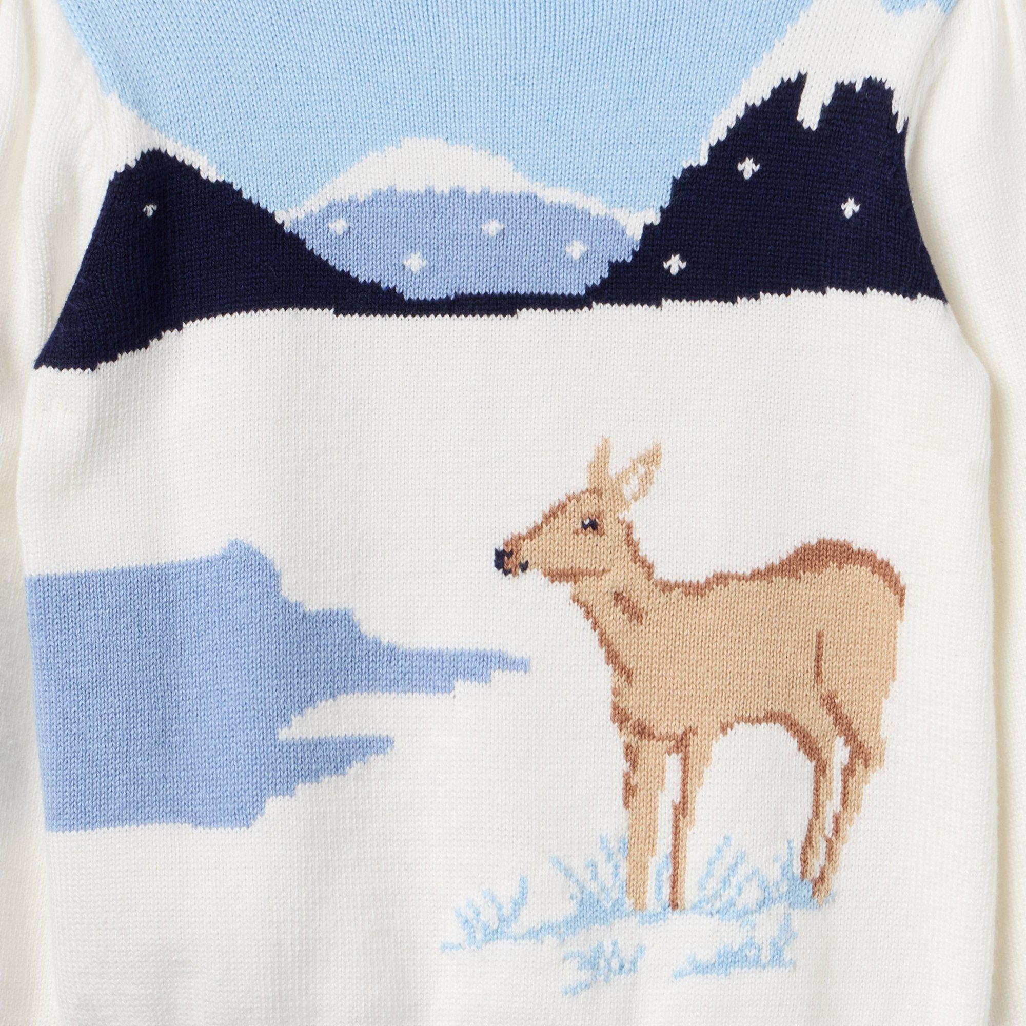 Deer Ruffle Collar Sweater image number 1