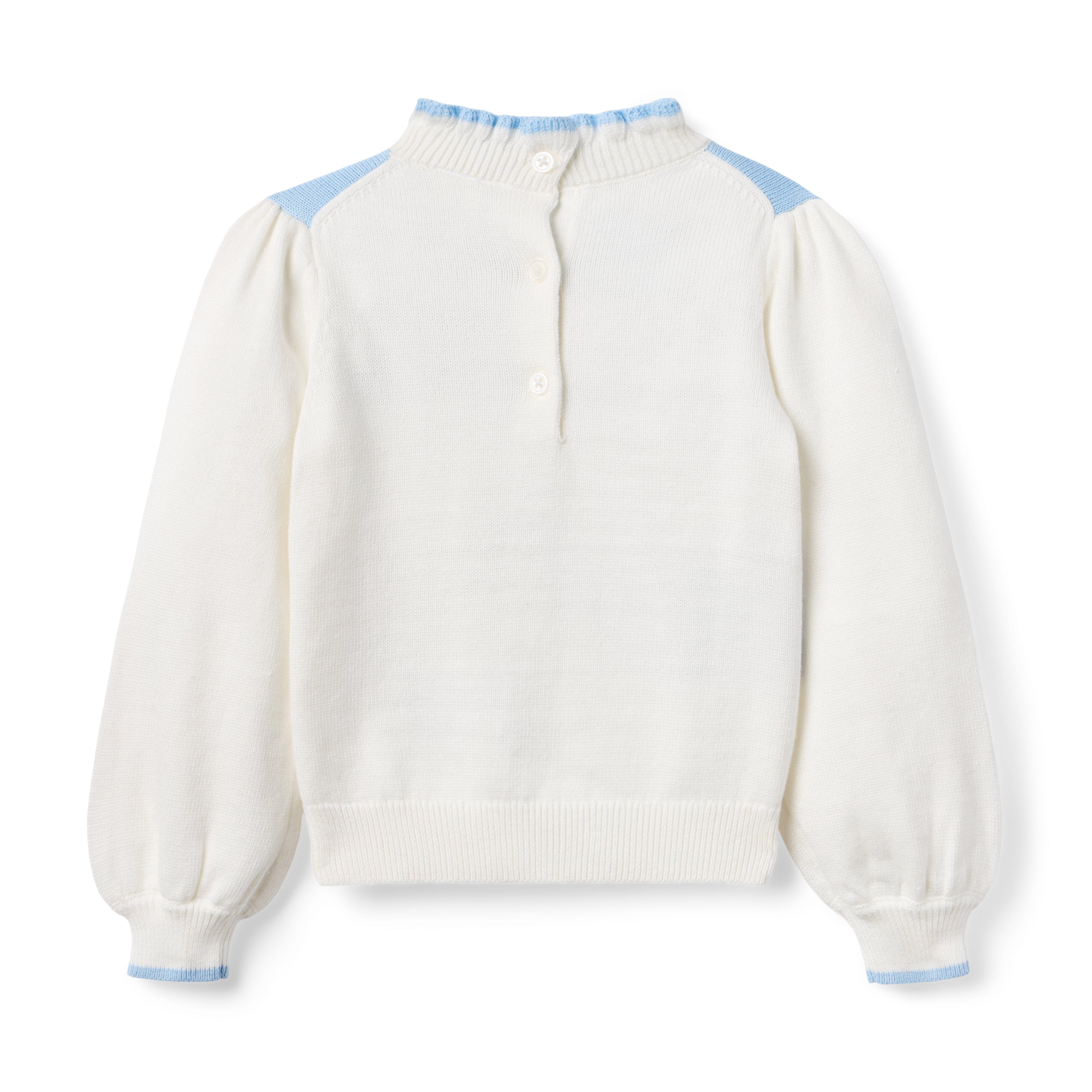 Deer Ruffle Collar Sweater image number 2