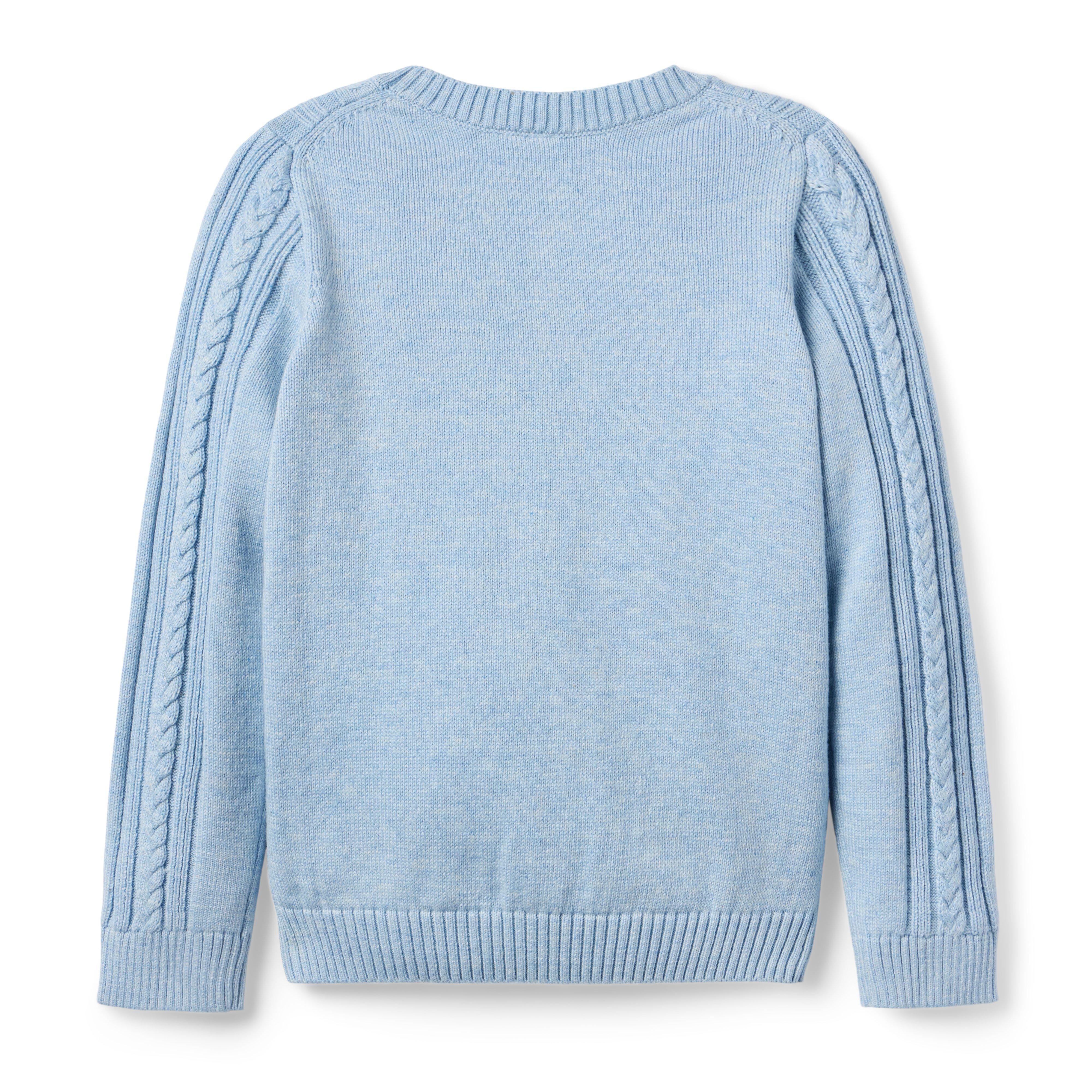 Cable Knit Ruffle Sweater image number 1