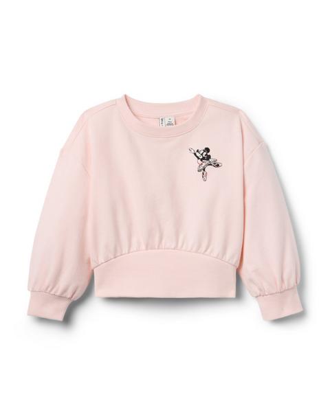 Disney Minnie Mouse Embroidered Ballet Sweatshirt