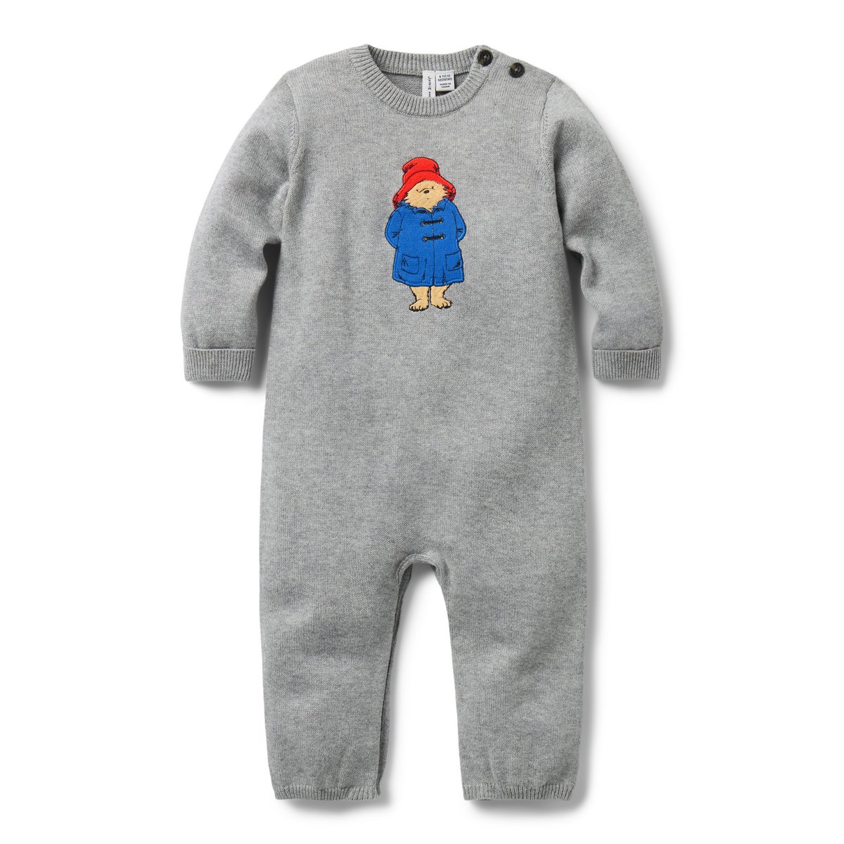 Детские комбинезоны Paddington™ x Janie and Jack Baby One-Piece, цвет: Серый меланжевый