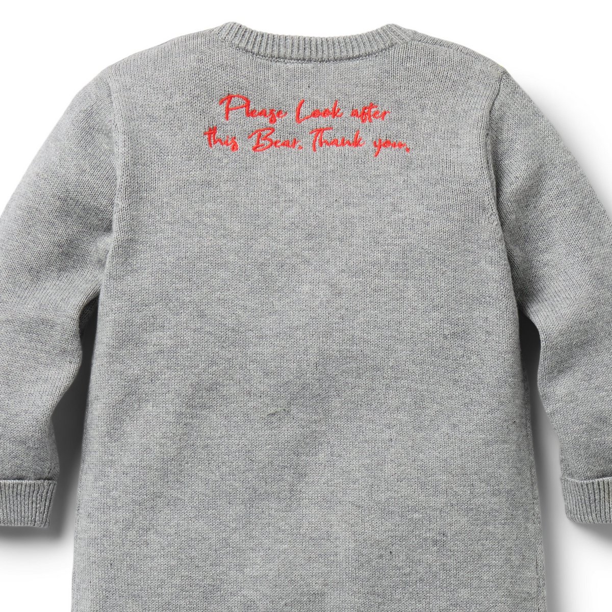 Детские комбинезоны Paddington™ x Janie and Jack Baby One-Piece, цвет: Серый меланжевый — фото 3