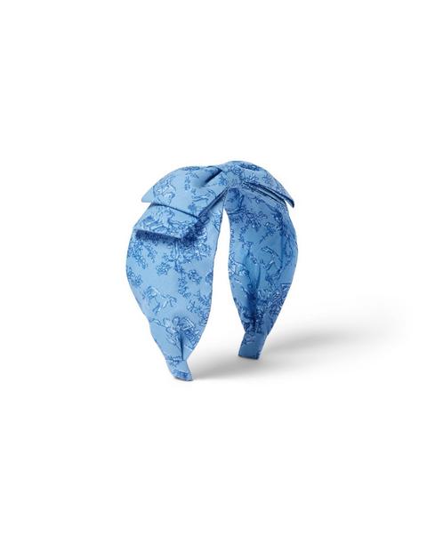 Cottage Toile Bow Headband