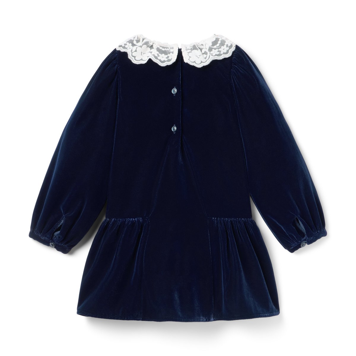 Платье Janie and Jack The Velvet Lace Collar для девочек, цвет: Индиго — фото 3