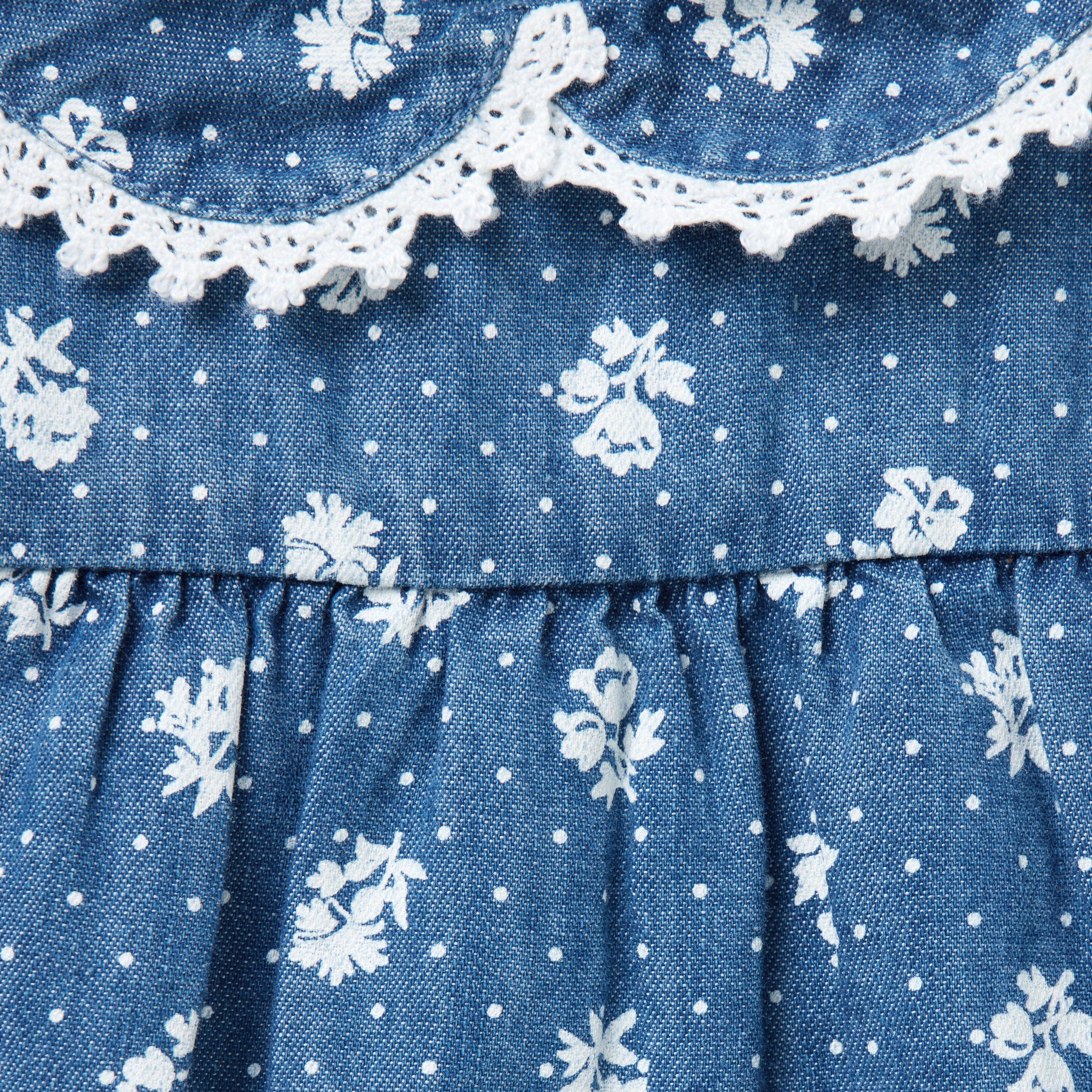 Baby Floral Chambray Matching Set image number 1
