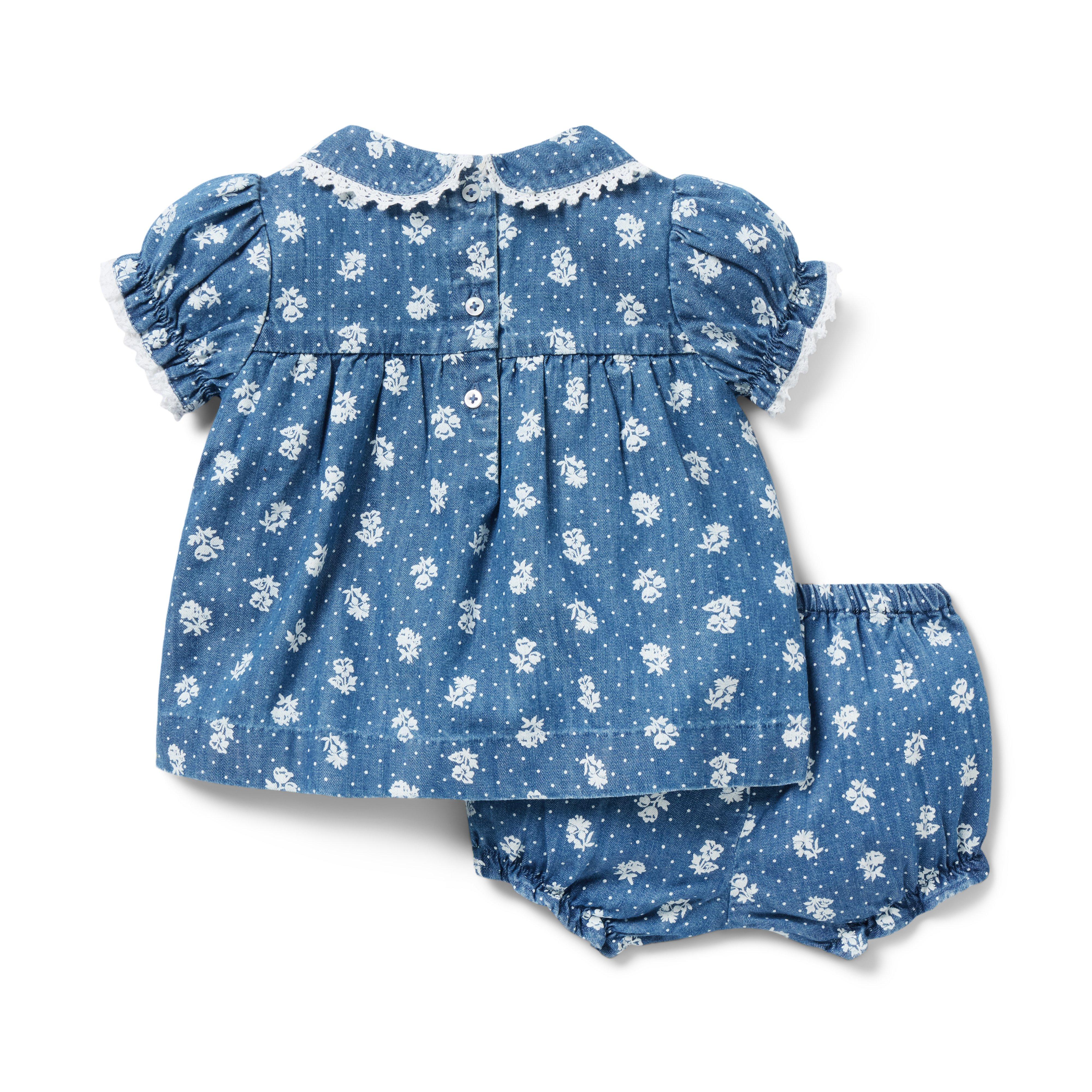 Baby Floral Chambray Matching Set image number 2